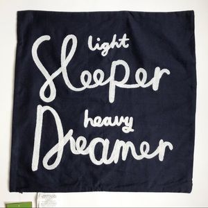 Kate Spade NWT Pillow Light Sleeper Heavy Dreamer